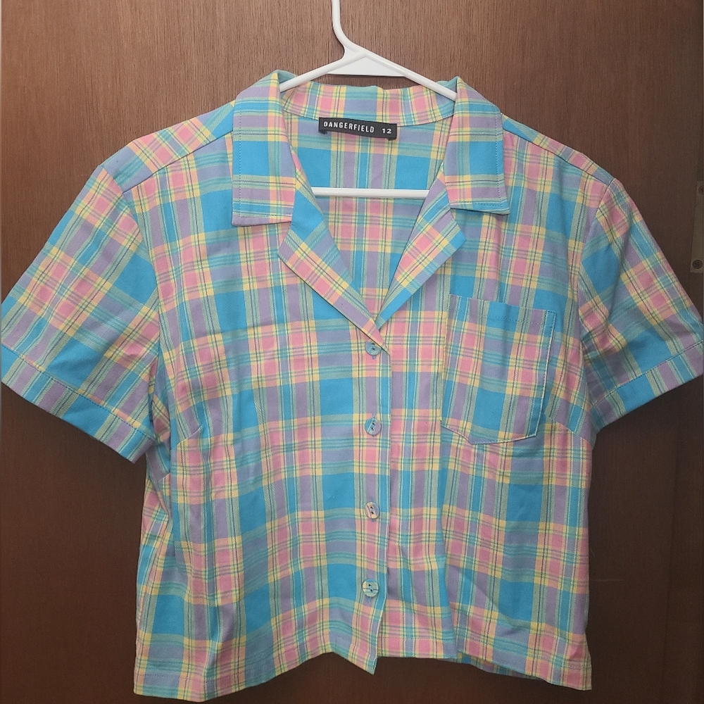 Staying In Plaid For Summer Button-Up Shirt